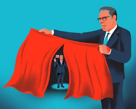 It's Come to This: Keir Starmer Now Serves as Merely the Warm-Up Act for Reform UK's Leader