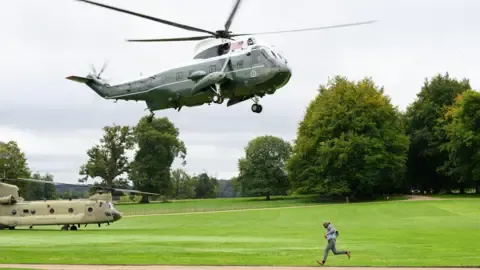 Trump Rerouted and Compelled to Change Helicopters En Route to Stansted Airport